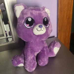 Purple Plush Cat